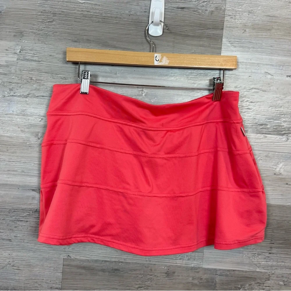 Nike Dri-FIT Coral Pink Tiered Tennis Skort - Size XL - Picture 3 of 9